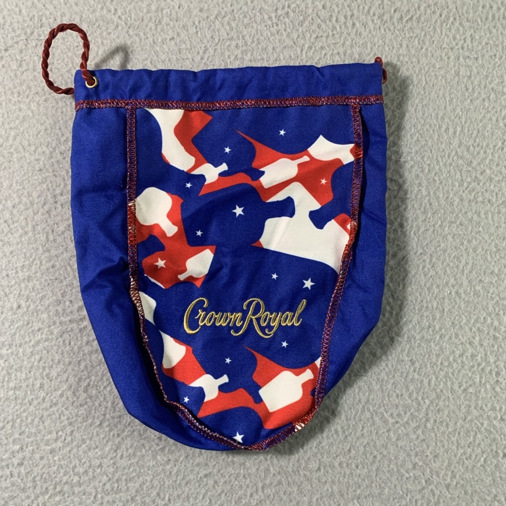 Crown Royal Red White Blue Camo Bag Patriotic 4th Of July Limited Edition 750ml